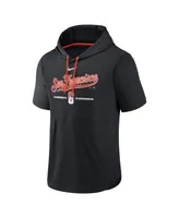 Men's Nike Black San Francisco Giants City Connect Short Sleeve Pullover Hoodie