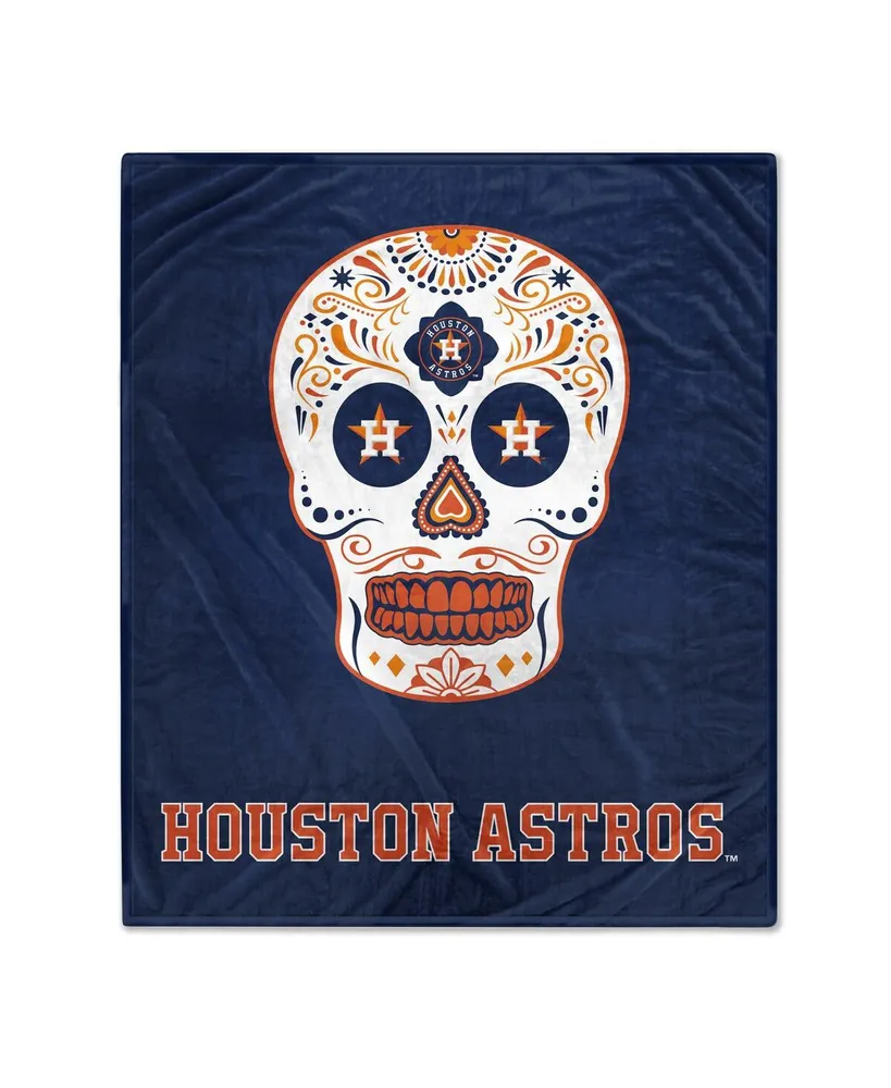 Houston Astros 60'' x 70'' Bubble Tie-Dye Flannel Sherpa Blanket