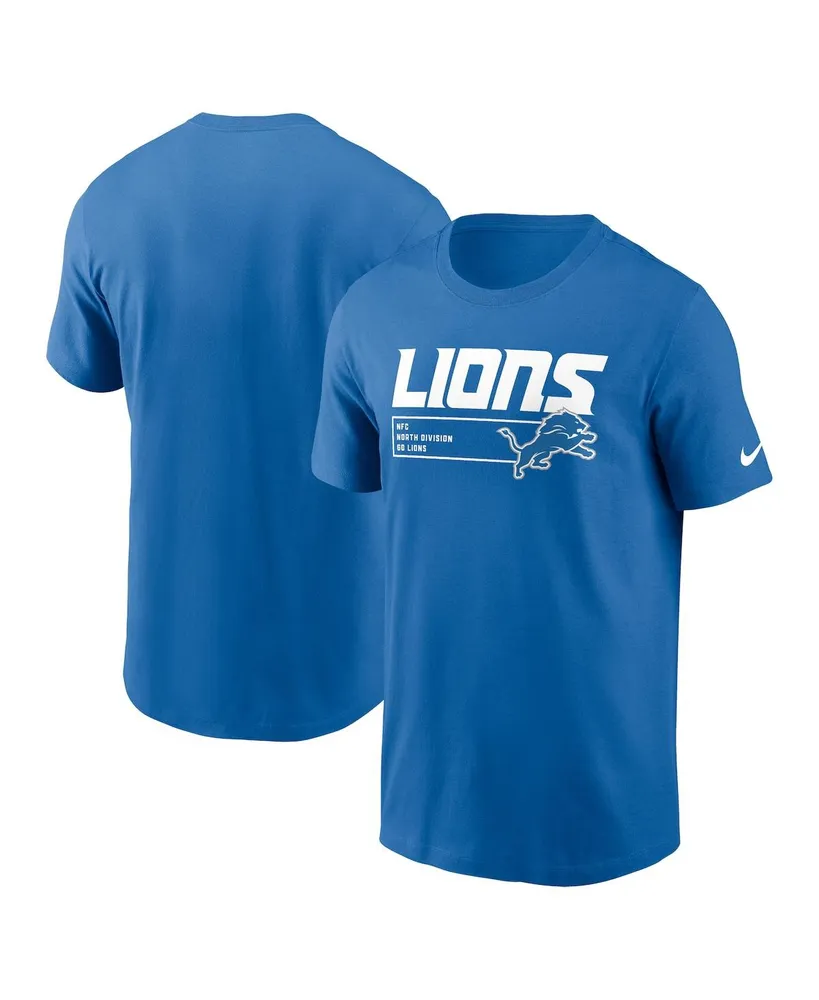 Detroit Lions Majestic Threads Tri-Blend Pocket T-Shirt - Blue