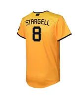 Big Boys and Girls Nike Willie Stargell Gold Pittsburgh Pirates 2023 City Connect Replica Player Jersey