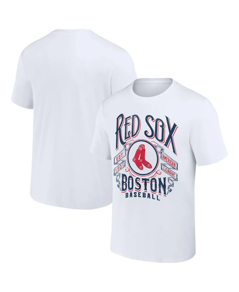 Men's Darius Rucker Collection by Fanatics White Boston Red Sox Distressed Rock T-shirt