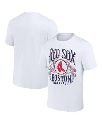 Men's Darius Rucker Collection by Fanatics White Boston Red Sox Distressed Rock T-shirt