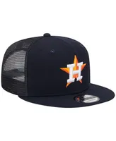 Men's New Era Navy Houston Astros Team Color Trucker 9FIFTY Snapback Hat