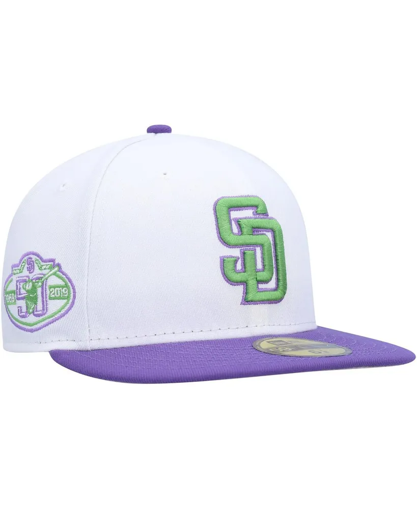 Men's New Era White San Diego Padres Vice 59FIFTY Fitted Hat