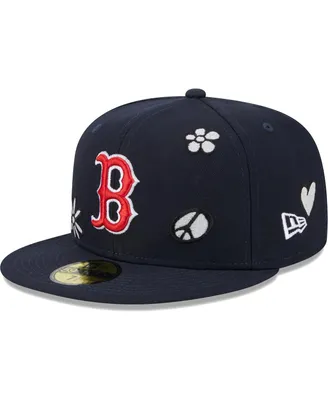 Men's New Era Navy Boston Red Sox Sunlight Pop 59FIFTY Fitted Hat