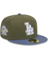 Men's New Era Olive, Blue Los Angeles Dodgers 59FIFTY Fitted Hat