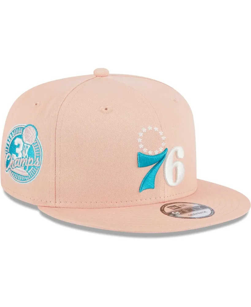 Men's Detroit Tigers New Era Pink Sky Aqua Undervisor 9FIFTY Snapback Hat