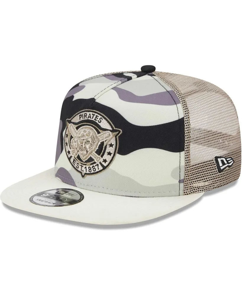 Detroit Tigers New Era Chrome Camo A-Frame 9FIFTY Trucker Snapback