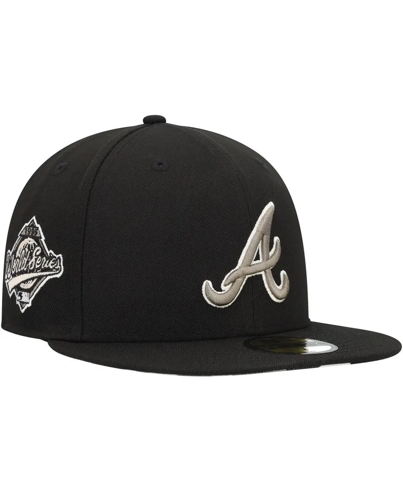 Atlanta Braves New Era Chrome Camo Undervisor 59FIFTY Fitted Hat - Black