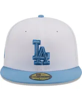 Men's New Era White Los Angeles Dodgers Sky 59FIFTY Fitted Hat