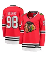 Women's Fanatics Connor Bedard Red Chicago Blackhawks 2023 Nhl Draft Home Breakaway Player Jersey