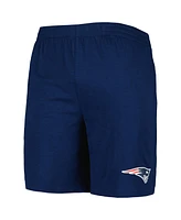 Men's Concepts Sport Navy, White New England Patriots Downfield T-shirt and Shorts Sleep Set