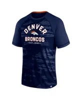 Men's Fanatics Navy Denver Broncos Hail Mary Raglan T-shirt