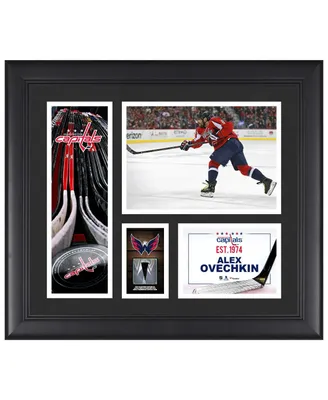 Alex Ovechkin Washington Capitals Framed 15" x 17" Player Collage with a Piece of Game-Used Puck