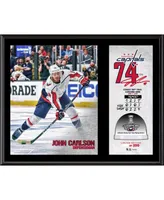John Carlson Washington Capitals 2018 Stanley Cup Champions 12'' x 15'' Plaque with Game-Used Ice from 2018 Stanley Cup Final