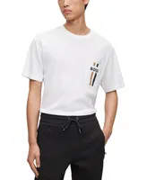 Boss by Hugo Boss Men's Signature Stripe and Logo T-shirt