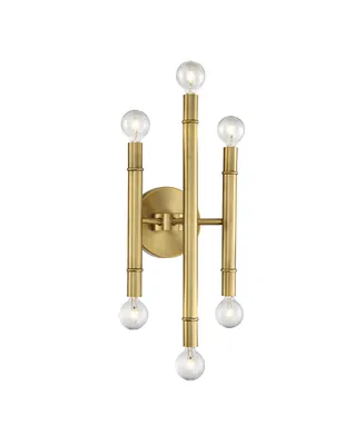 Trade Winds Lighting -Light Wall Sconce In Natural Brass