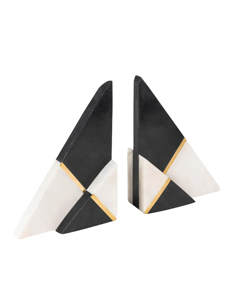 Kaavin Marble Bookends, Set of 2