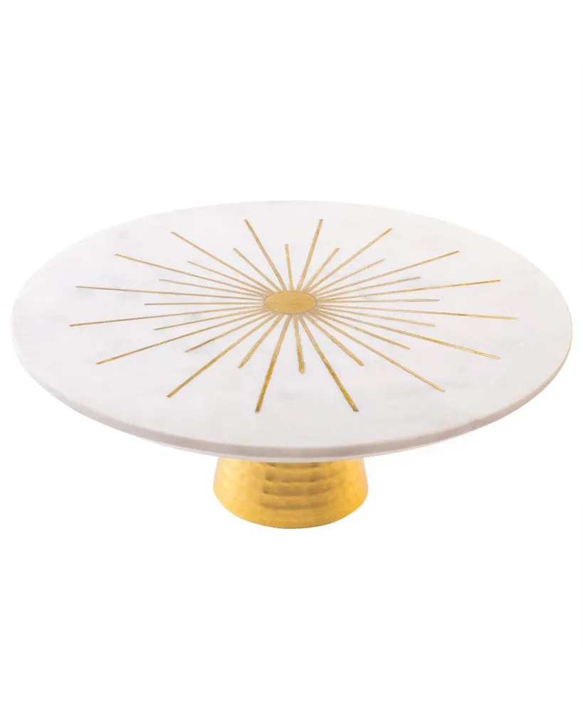 Sunshine Marble Cake Stand 12"