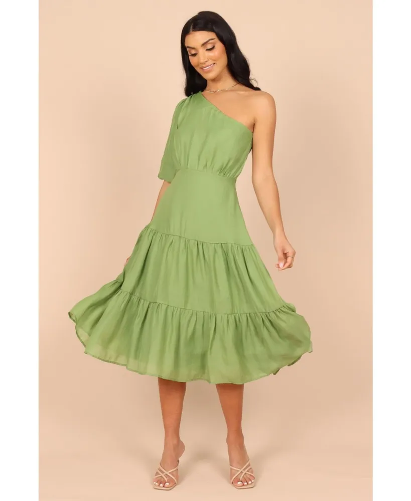 Morgan Tiered Dress - Green - Petal & Pup