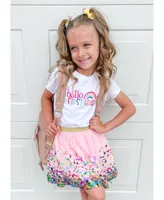 Sweet Wink Little and Big Girls Hello First Grade Short Sleeve T-Shirt
