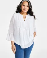 Style & Co Plus Pintuck Blouse