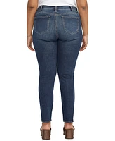 Silver Jeans Co. Plus Elyse Mid Rise Comfort Fit Straight Leg