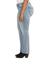 Silver Jeans Co. Plus Size Britt Low Rise Curvy Fit Slim Bootcut Jeans