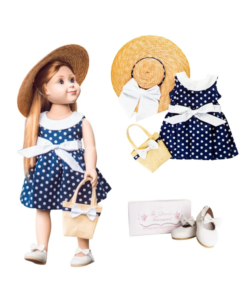 The Queen's Treasures 18 inch Doll Clothing Accessory, 1890's Style Brown Boots Plus Shoe Box, Compatible for Use with American Girl Dolls and Clothes
