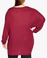 City Chic Women's Romance Sweater