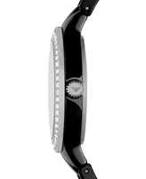 Emporio Armani Women's Black Ceramic Bracelet Watch 32mm
