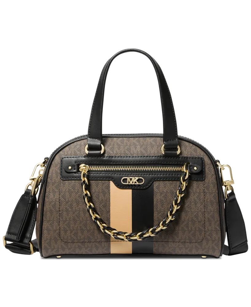 Michael Kors Logo Marilyn Small Satchel - Macy's