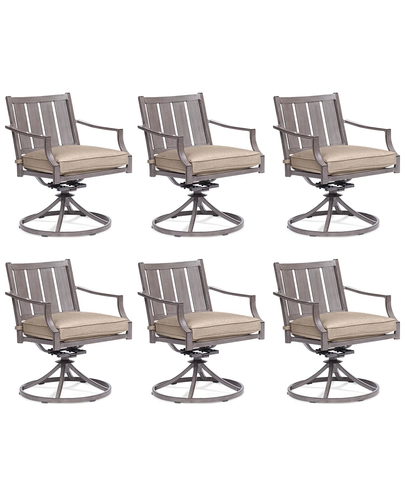 Closeout! Set of Wayland Outdoor Swivel Chairs