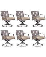 Closeout! Set of Wayland Outdoor Swivel Chairs