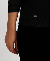 Lauren Ralph Plus-Size Ribbed Turtleneck Sweater