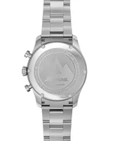 Alpina Men's Swiss Chronograph Startimer Stainless Steel Strap Bracelet Watch 41mm - Silver