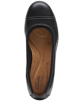 Clarks Women's Meadow Opal Cap-Toe Comfort Flats