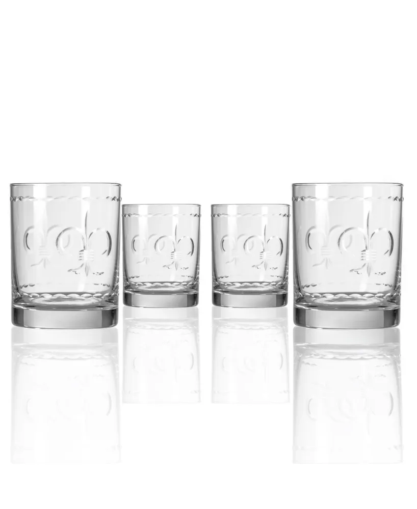 JoyJolt Hue Colored Double Old Fashion Whiskey Glass Tumbler - 10 oz - Set of 6