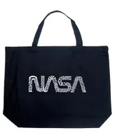 Nasa Worm - Large Word Art Tote Bag
