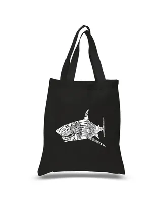 La Pop Art Shark Names - Small Word Tote Bag
