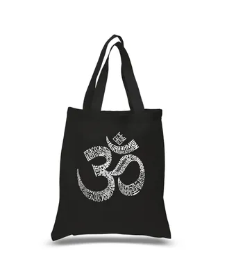 Poses Om - Small Word Art Tote Bag