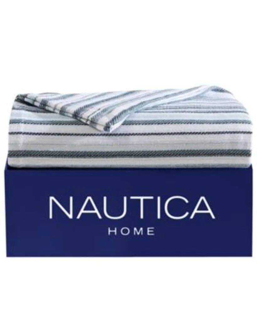 Closeout Nautica Pembrook Yarn Dyed Cotton Reversible Blankets