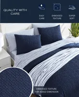 Nautica Point Harbor Embossed Piece Comforter Set