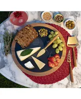 Star Wars Death Star Insignia Acacia and Slate Charcuterie Board with Cheese Tools