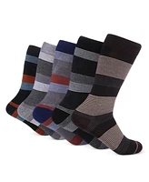 Men's Genteel Striped Crew Socks 5 Pack