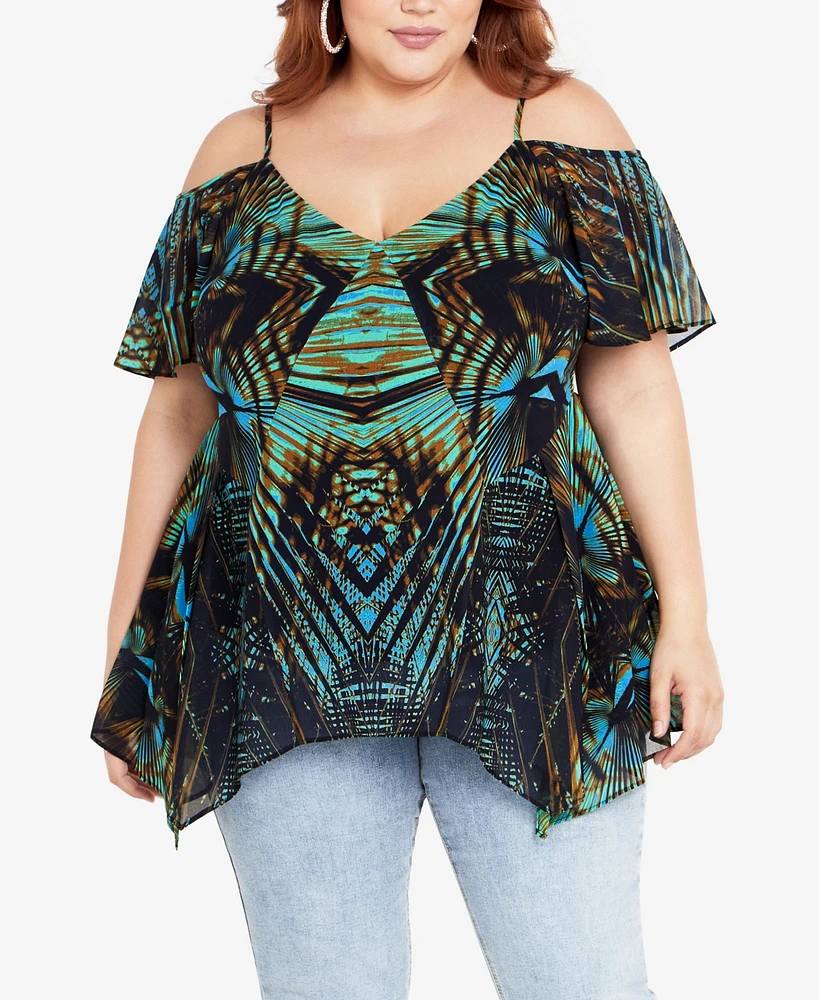 City Chic Trendy Plus V-neck Top