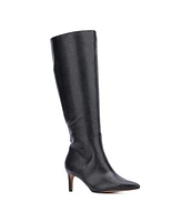 Women's Piper- lizard Embossed Kitten Heel Boots