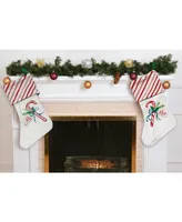 Lenox Mr. & Mrs. 2 Piece Candy Cane Stocking Set