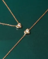 Audrey by Aurate Diamond Heart 18" Pendant Necklace (1/10 ct. t.w.) in Gold Vermeil, Created for Macy's