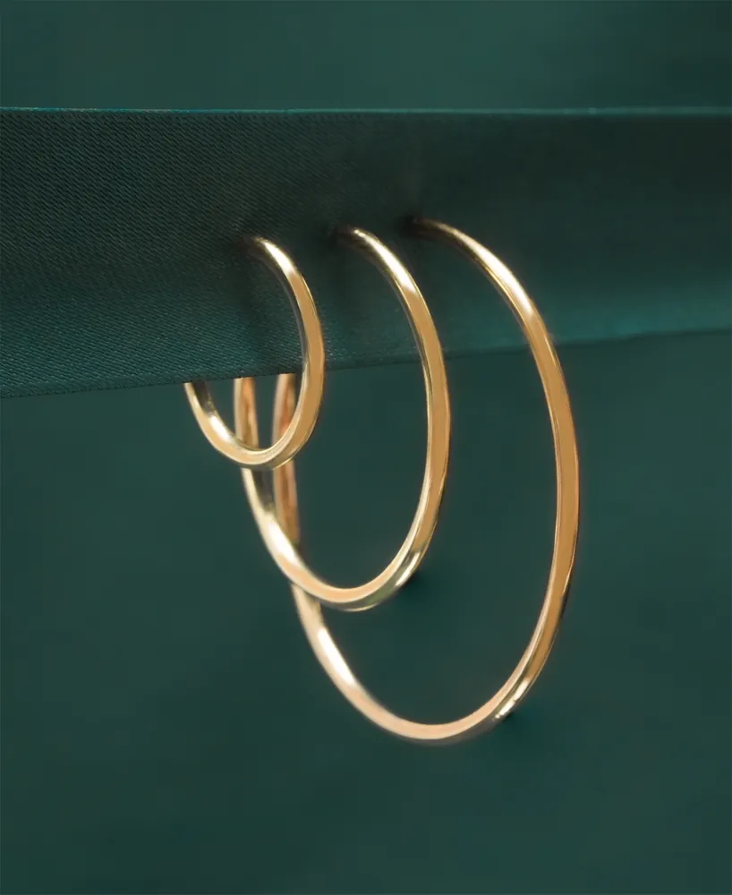 Audrey by Aurate Polished Tube Small Hoop Earrings in Gold Vermeil, Created for Macy's